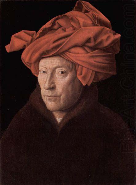 Jan Van Eyck Portrait of a Man in a Turban possibly a self-portrait oil painting picture